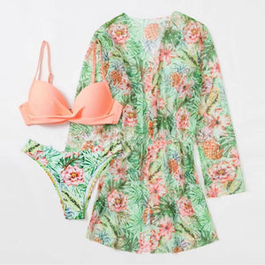 2 Piece Swimsuit with Cover Up