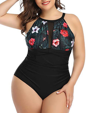 Women Plus Size One Piece Swimsuit