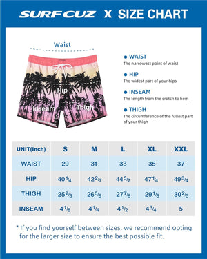 Mens Swim Trunks with Compression Liner 